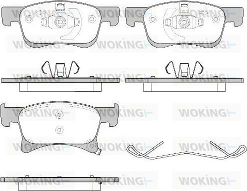 Woking P14803.02 - Kit pastiglie freno, Freno a disco autozon.pro