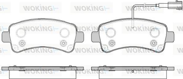 Woking P14883.02 - Kit pastiglie freno, Freno a disco autozon.pro