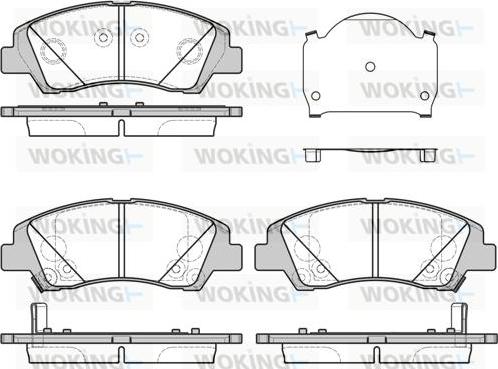 Woking P14833.02 - Kit pastiglie freno, Freno a disco autozon.pro