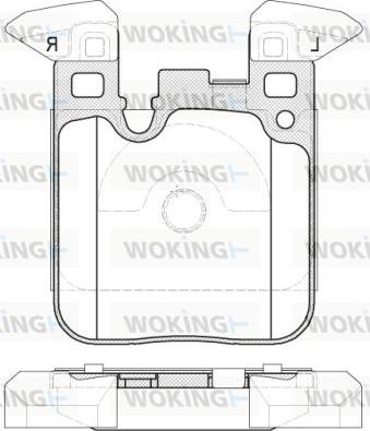 Woking P14393.00 - Kit pastiglie freno, Freno a disco autozon.pro