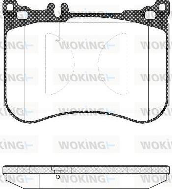 Woking P14343.00 - Kit pastiglie freno, Freno a disco autozon.pro