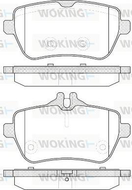 Woking P14353.00 - Kit pastiglie freno, Freno a disco autozon.pro