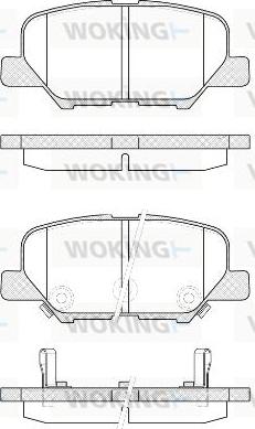 Woking P14363.02 - Kit pastiglie freno, Freno a disco autozon.pro