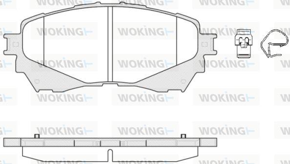 Woking P14383.04 - Kit pastiglie freno, Freno a disco autozon.pro