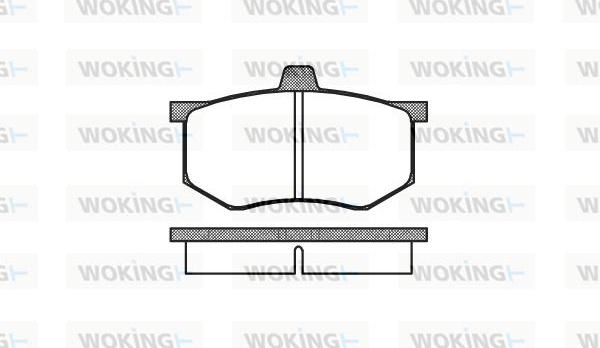 Woking P1433.00 - Kit pastiglie freno, Freno a disco autozon.pro