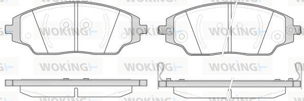 Woking P14373.02 - Kit pastiglie freno, Freno a disco autozon.pro