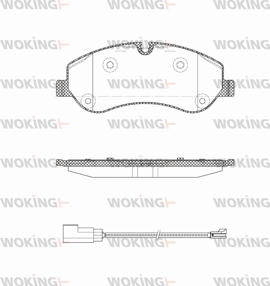 Woking P14203.01 - Kit pastiglie freno, Freno a disco autozon.pro