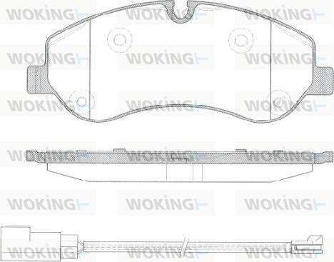 Woking P14203.02 - Kit pastiglie freno, Freno a disco autozon.pro