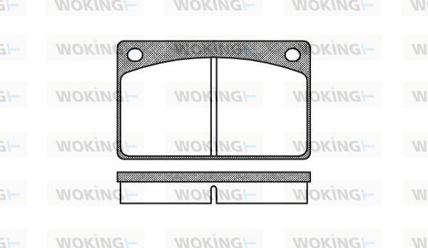 Woking P1423.00 - Kit pastiglie freno, Freno a disco autozon.pro