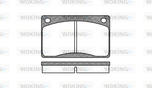 Woking P1423.30 - Kit pastiglie freno, Freno a disco autozon.pro