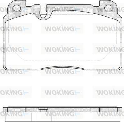 Woking P14273.00 - Kit pastiglie freno, Freno a disco autozon.pro