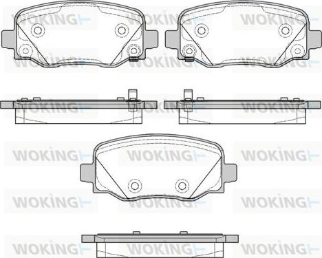 Woking P14783.02 - Kit pastiglie freno, Freno a disco autozon.pro