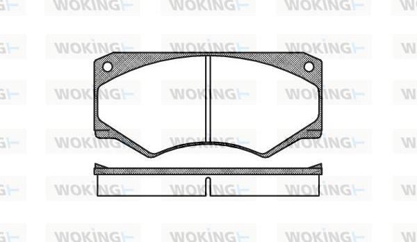 Woking P1473.00 - Kit pastiglie freno, Freno a disco autozon.pro