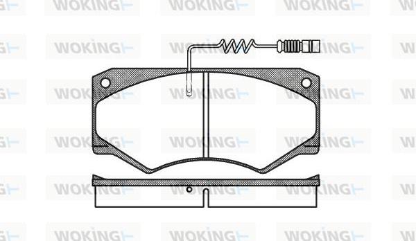 Woking P1473.14 - Kit pastiglie freno, Freno a disco autozon.pro