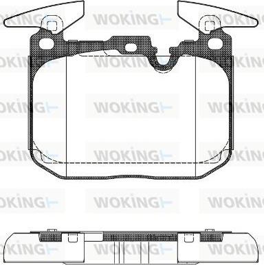 Woking P15913.00 - Kit pastiglie freno, Freno a disco autozon.pro