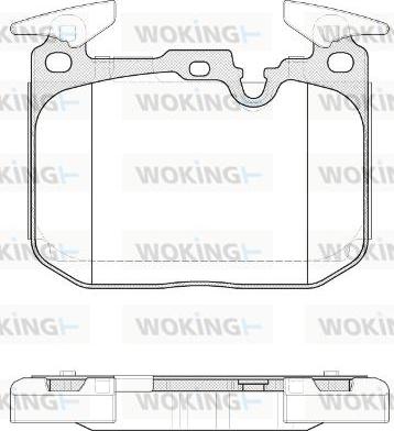 Woking P15913.10 - Kit pastiglie freno, Freno a disco autozon.pro