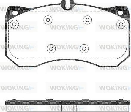 Woking P15973.00 - Kit pastiglie freno, Freno a disco autozon.pro