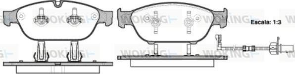 Woking P15413.02 - Kit pastiglie freno, Freno a disco autozon.pro