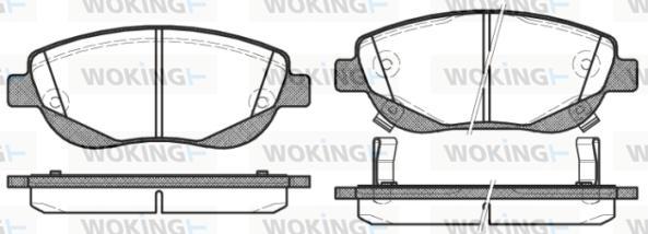 Woking P15483.02 - Kit pastiglie freno, Freno a disco autozon.pro