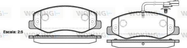 Woking P15423.01 - Kit pastiglie freno, Freno a disco autozon.pro