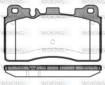 Woking P15543.00 - Kit pastiglie freno, Freno a disco autozon.pro