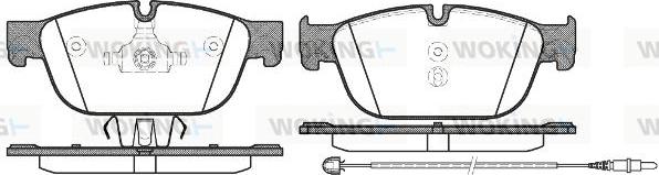 Woking P15513.01 - Kit pastiglie freno, Freno a disco autozon.pro