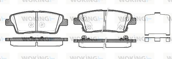 Woking P15583.02 - Kit pastiglie freno, Freno a disco autozon.pro