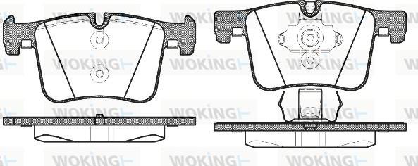 Woking P15573.00 - Kit pastiglie freno, Freno a disco autozon.pro