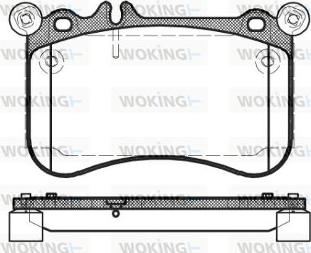 Woking P15653.00 - Kit pastiglie freno, Freno a disco autozon.pro