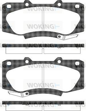 Woking P15683.04 - Kit pastiglie freno, Freno a disco autozon.pro