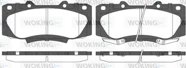 Woking P15683.02 - Kit pastiglie freno, Freno a disco autozon.pro