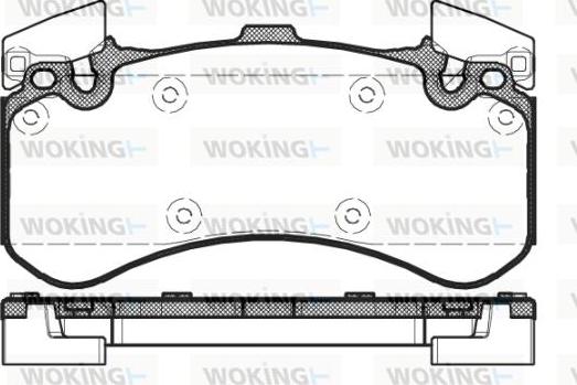 Woking P15633.00 - Kit pastiglie freno, Freno a disco autozon.pro