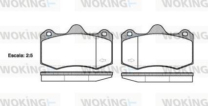 Woking P15043.00 - Kit pastiglie freno, Freno a disco autozon.pro