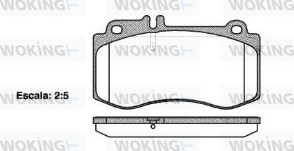 Woking P15063.00 - Kit pastiglie freno, Freno a disco autozon.pro