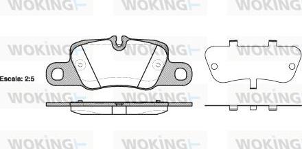 Woking P15013.00 - Kit pastiglie freno, Freno a disco autozon.pro