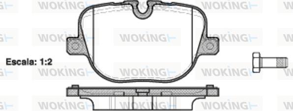 Woking P15083.00 - Kit pastiglie freno, Freno a disco autozon.pro