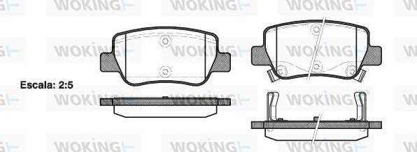 Woking P15033.02 - Kit pastiglie freno, Freno a disco autozon.pro