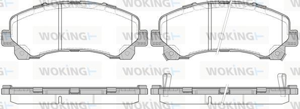 Woking P15073.00 - Kit pastiglie freno, Freno a disco autozon.pro