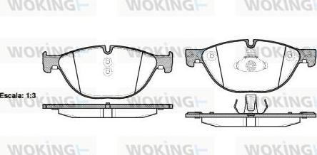 Woking P15143.00 - Kit pastiglie freno, Freno a disco autozon.pro