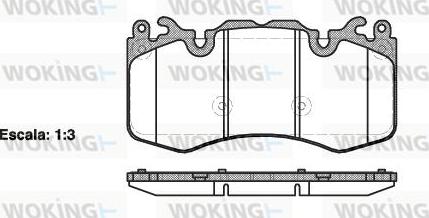 Woking P15103.00 - Kit pastiglie freno, Freno a disco autozon.pro