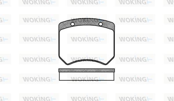 Woking P1513.00 - Kit pastiglie freno, Freno a disco autozon.pro