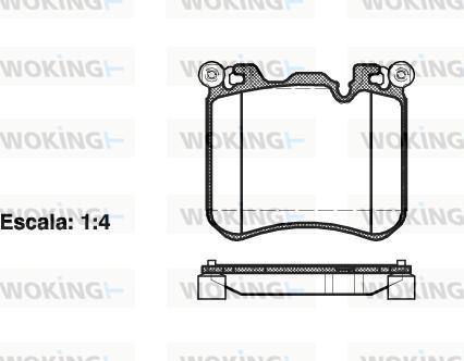 Woking P15133.00 - Kit pastiglie freno, Freno a disco autozon.pro