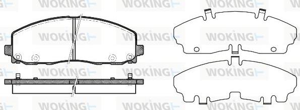 Woking P15843.04 - Kit pastiglie freno, Freno a disco autozon.pro