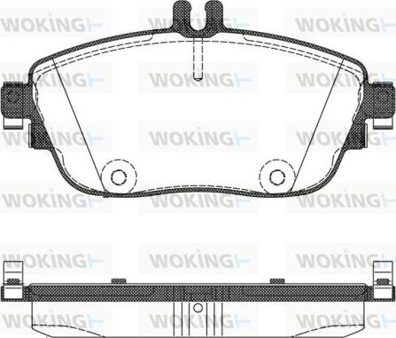 Woking P15853.08 - Kit pastiglie freno, Freno a disco autozon.pro