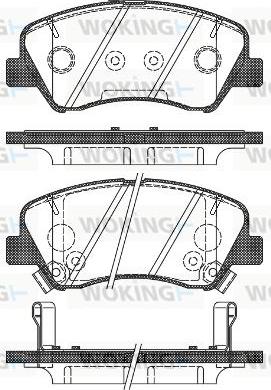 Woking P15883.02 - Kit pastiglie freno, Freno a disco autozon.pro