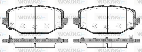 Woking P15833.04 - Kit pastiglie freno, Freno a disco autozon.pro