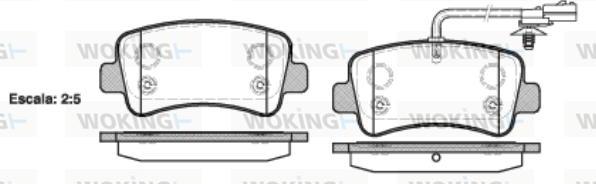 Woking P15393.01 - Kit pastiglie freno, Freno a disco autozon.pro