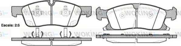 Woking P15303.02 - Kit pastiglie freno, Freno a disco autozon.pro