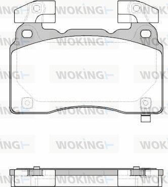 Woking P15383.24 - Kit pastiglie freno, Freno a disco autozon.pro