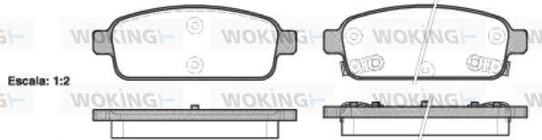 Woking P15323.02 - Kit pastiglie freno, Freno a disco autozon.pro